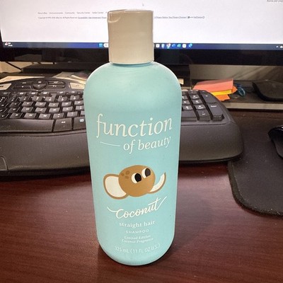 NEW Function of Beauty STRAIGHT Hair COCONUT Shampoo 11oz Limited Edition