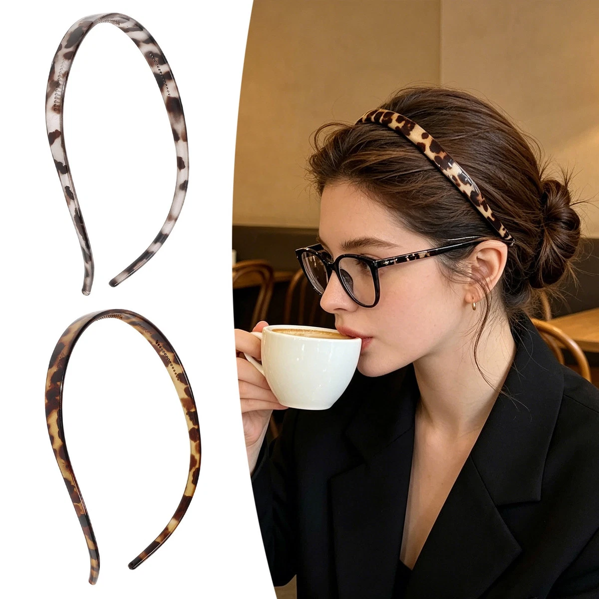 Non-Slip Headband Acetate Women\'s Hair Accessory Sport Makeup Gift Glasses-Headband Designed For Eyewear, Flex, No Pressure,No  main image 3
