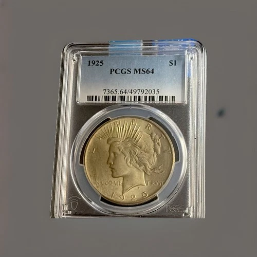 NEW 2026 MARKET PRICE] 1925 Peace Silver Dollar - PCGS MS64 - Strong Luster