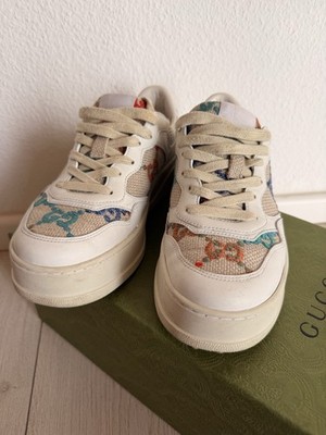 Gucci Sneaker GG Chunky Platform Gr. 38 Weiss Damen Schuhe Leder Schuhe