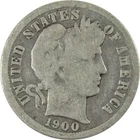 1900 O Barber Silver Dime AG About Good 10c Coin Collectible SKU:CP715