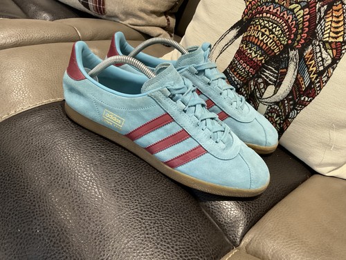 Adidas Originals Trimm Star Sneaker, BD7588 blau & weinrot, UK 9 Größe?