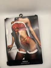 Ann Summers Noelle Crotchless Set Large Red BNWT Freepost 16-18