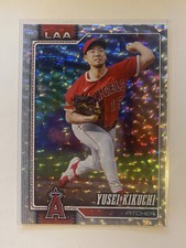 2026 Topps Series 1 Yusei Kikuchi #173 Silver Crackle Foil Board Angels