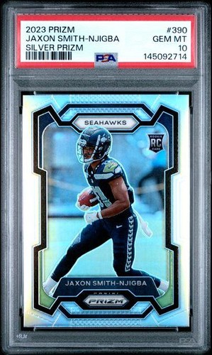 2023 Panini Prizm Jaxon Smith Njigba [Purple Pulsar] #390 card