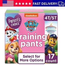 Parent's Choice Paw Patrol Girls Training Pants 4T-5T 17 Count Potty
