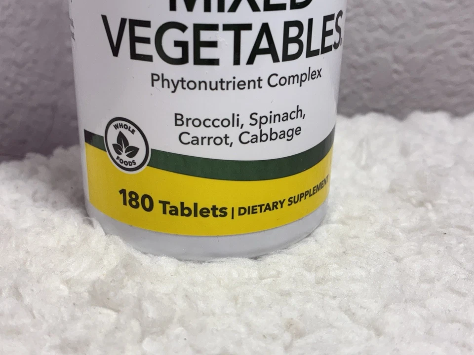 Natures Plus Verduras Mixtas - 1300 mg, 180 Comprimidos Vegetarianos - Potente Entero Foto 3 de 4