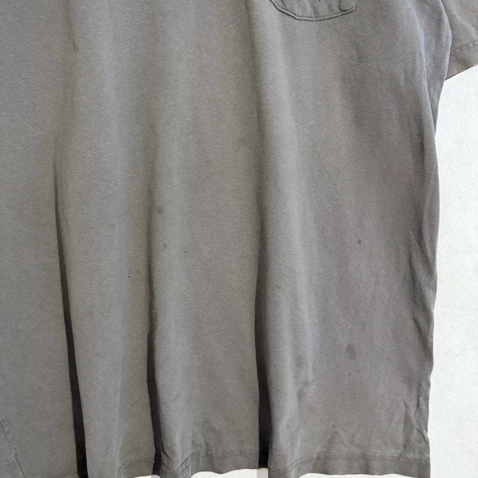 Carhartt K87 Pocket T-Shirt – Charcoal Grey – Size L Tall (Distressed/Thrashed) - Image 3 of 4