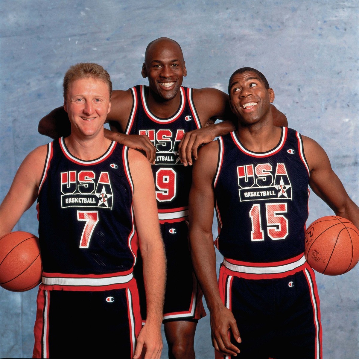 Magic johnson Larry Bird Michael Jordan NBA BASKETBALL LOS ANGELES LAKERS  photo