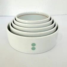 Mesu 5 MEASURING BOWLS SET 2 C. to 3/4 C. Portion Control Kitschy *Missing One*