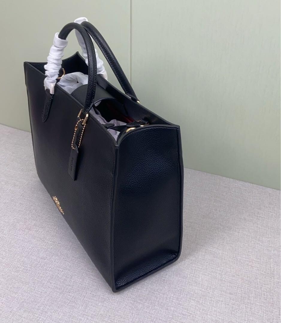 COACH Maggie Tote Bag Shoulder Bag CY666 Black Outlet New | eBay