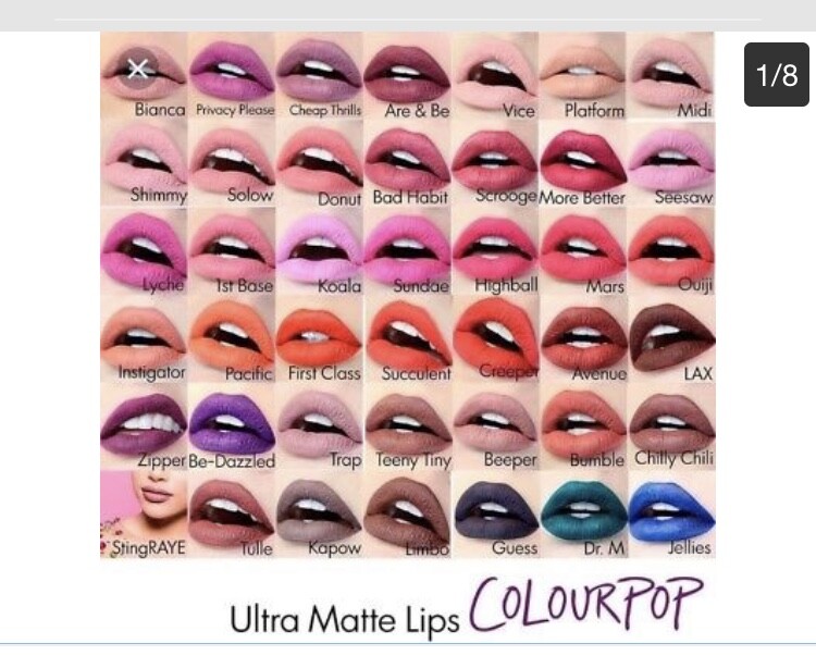 Colourpop ultra matte lip stick- 100% original. PLEASE CHOOSE