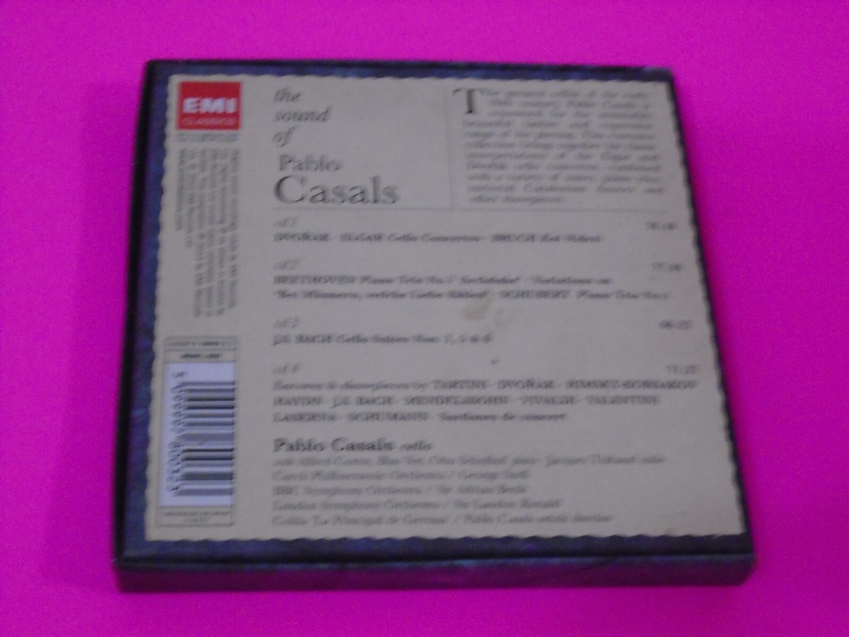 PABLO CASALS-The Sound Of Pablo Casals-4 CD Box Set-2013 EMI-EU 