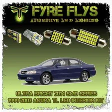 White LED interior lights package kit for 99-03 TL 8 pcs 3014 series SMD