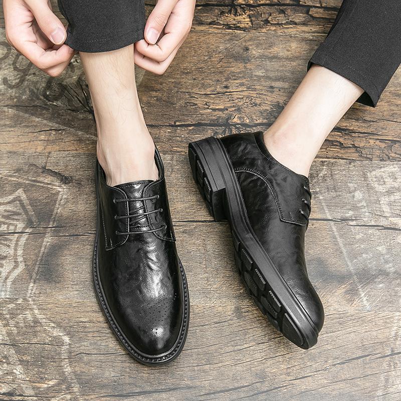 SAOLA Abito da uomo formale pump britannico punta a punta business Oxford scarpe stringate da matrimonio