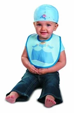 Disguise Baby Girl's Disney Cinderella Bib and Hat, Blue, 0-6 Months