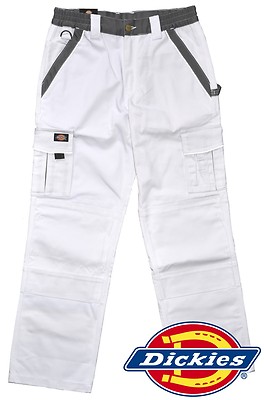 DICKIES MALERHOSE IN 300 95 Bundhose weiß Industry Serie NEU Arbeitshose