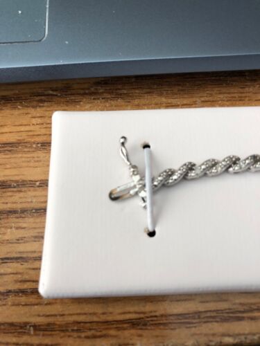 Rhodium over Sterling Silver 1 Carat Diamond Tennis Bracelet, JTV - Picture 2 of 9