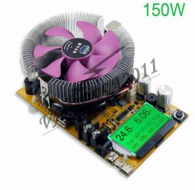 200V 20A 150W Adjustable Constant Power USB Electronic Load Can DIY 300W-