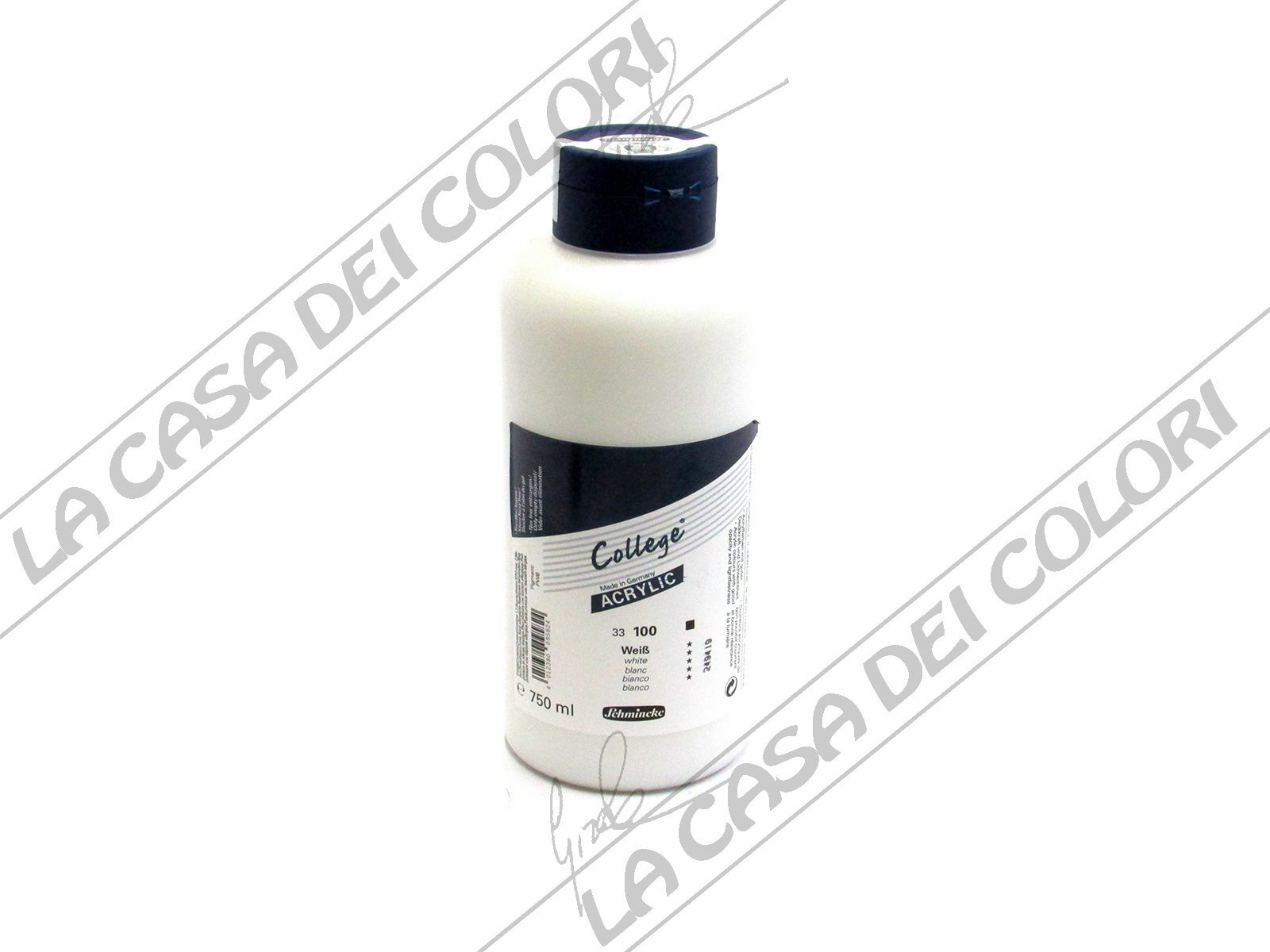 SCHMINCKE COLLEGE ACRYLIC - 100 BIANCO - 750 ml
