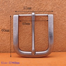 Alloy Prong Pin Clip Buckle Men Leather Belt Replacement Old Silver Belt Buckle