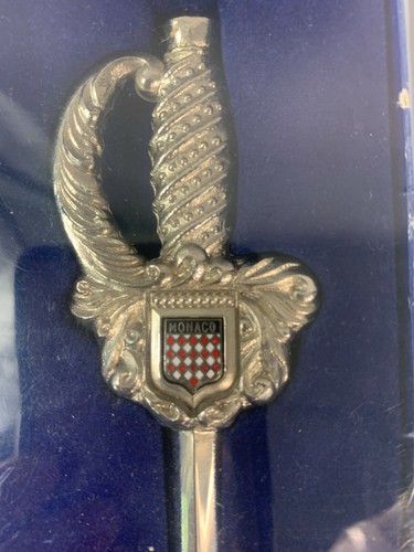 Vintage Marque Deposee Monaco Letter Opener Sword Handle 7.25" - Picture 4 of 6