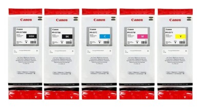 5 x Original Ink Canon iPF680 iPF685 iPF780 iPF785 / PFI-207 300ml Cartridge