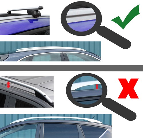 Cross Bars For Roof Rails To Fit Kia Ceed Estate (2018+) 75KG Lockable - Picture 6 of 6