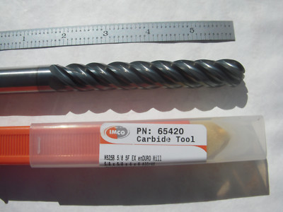 CC CARBIDE ENDMILL 4FL X 5//8/" LOC X 2/" OAL X .030/" C.R NEW IMCO USA 3//16/" DIA