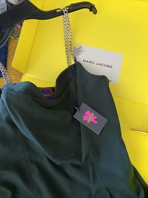Heaven by Marc Jacobs Gridded Charms Chain Green Dress XL New | eBay