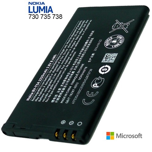 Batterie BV-T5A longue durée pour Nokia Lumia 735 avec capacité stable de 2220mAh