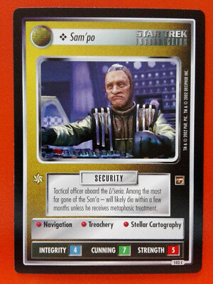 Star Trek CCG (The Motion Picture) - Personnel Non Aligned   Sam´po (common)