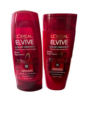 L Oreal Paris Elvive COLOR VIBRANCY Shampoo & Conditioner-12.6oz. Set