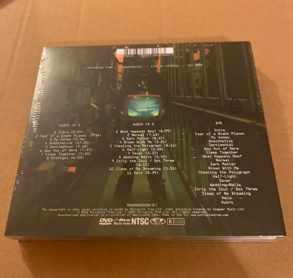 Porcupine Tree "Anesthetize" 2CD + DVD 2022 Sealed TRANSM321CD [Steven Wilson] - Image 2 of 2