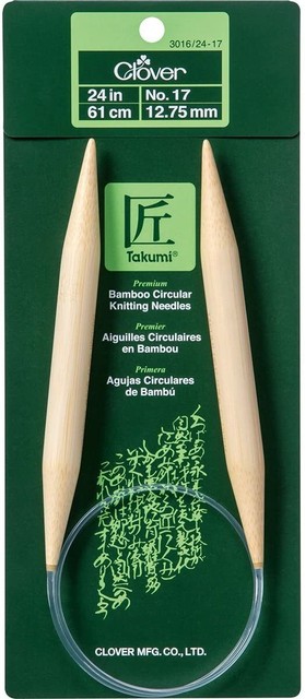 CLOVER Takumi Bamboo Knitting Needles Circular 24 INCH No ...