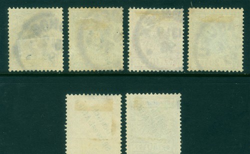 German Colonies - SOUTH WEST AFRICA 1897 SURCH. complete set Sc# 1-6 used/unused - Picture 2 of 2
