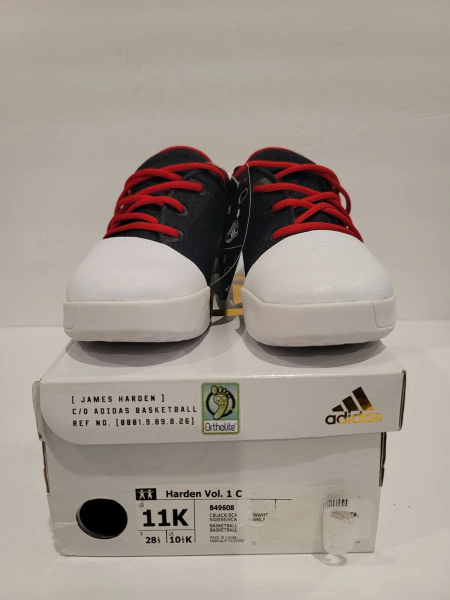 Adidas Harden Volume 1 Preschool Black/Scarlet/White B49608 Sz 11 Youth  Basket 400169175302 | eBay