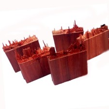5 X Wood Blanks Stubble Resin Pendant Ring Making African Blackwood Block DIY
