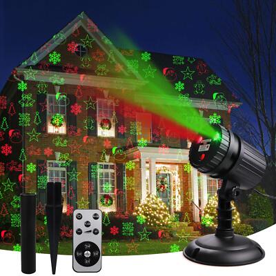 Christmas Laser Projector Lights 8 Patterns Led Projection Lights With Remote La