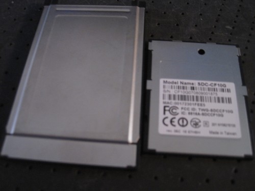 SDC-PC2CF10 PCMCIA Adapter AND THE Compact Flash Modules SDC-CF10G ...USED - Picture 5 of 7