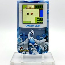 Nintendo Game Boy Color GBC IPS Q5 Backlight Mod Pokemon Lugia Blue Console