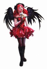 MEDIEVAL GOTH DARK ANGEL FAIRY CRIMSON CORSET FAERIE VINYL STICKER/Boat DECAL 