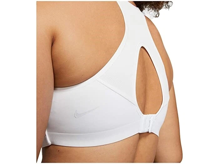 Sujetador deportivo para mujer Nike 255815 Rival blanco/blanco/platino puro talla 36E Foto 2 de 2