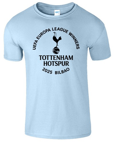 Tottenham Hotspur Winners Football League T-Shirt Spurs Final Bilbao Cup Tee - Picture 5 of 10