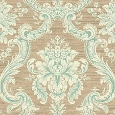 Tapestry Damask Fabric Villa Toscana by Wallquest LB40004F Upholstery per Yard