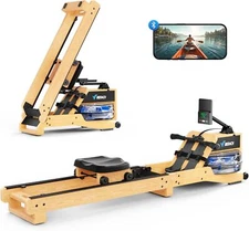 MERACH R23 Water Foldable Rowing Machines for Home Gym with 400LBS Weight APP