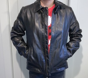 jaqueta de couro tommy