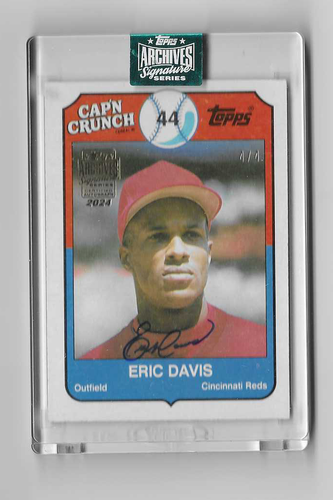 2024 Topps Archives Signature Series Eric Davis Auto 4/4 | eBay