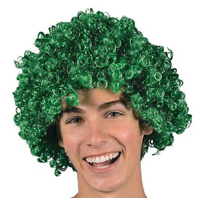 curly green wigs