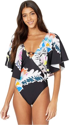 flutter sleeve tankini